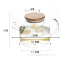 Borosilicate Glass Teapot With Bamboo Lid